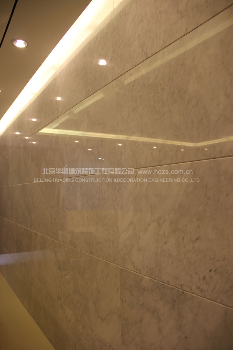墙面灯光实景照